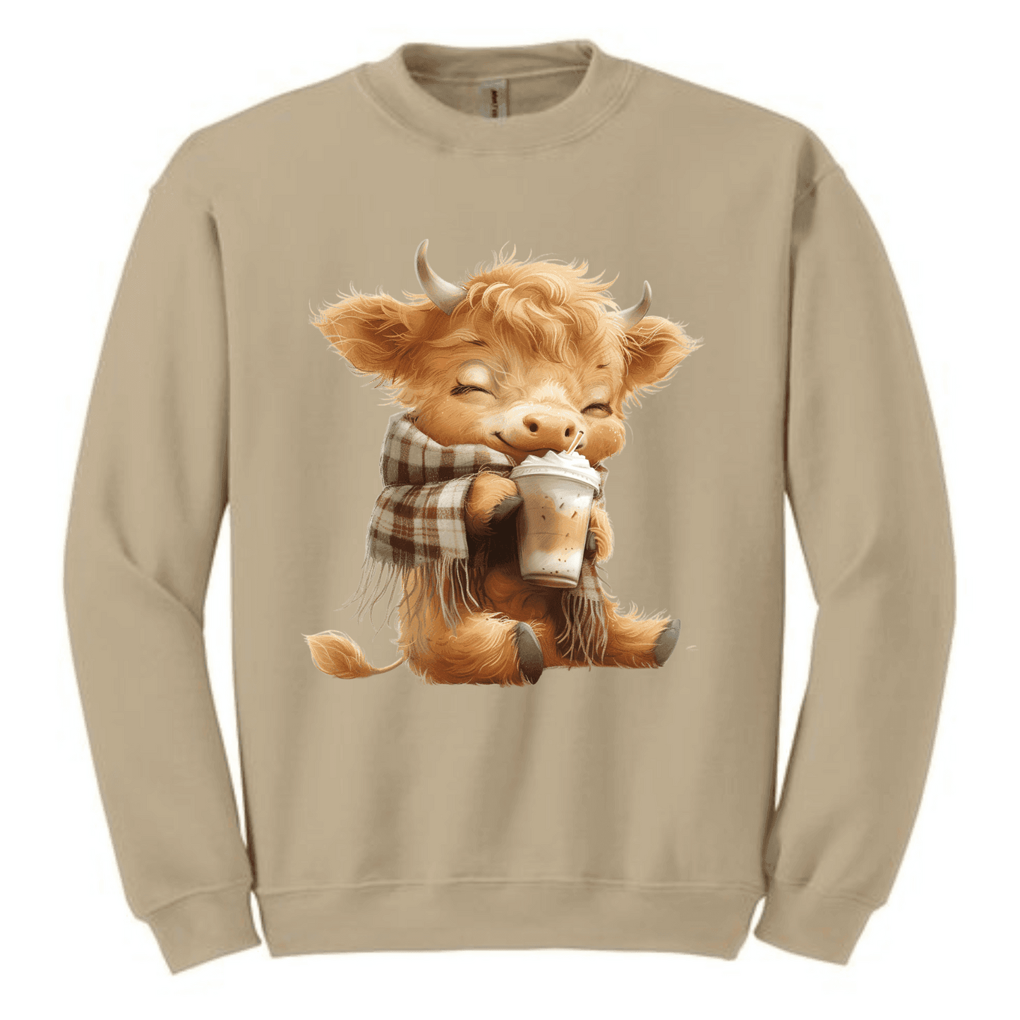 🐮 Calféfrappé Tshirt or Sweatshirt. - Rose's Colored Designs