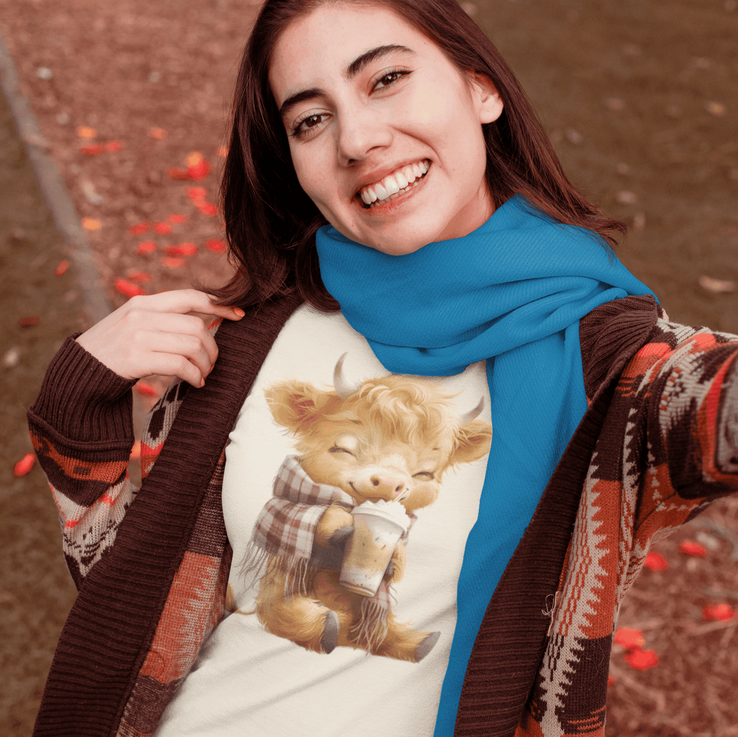 🐮 Calféfrappé Tshirt or Sweatshirt. - Rose's Colored Designs