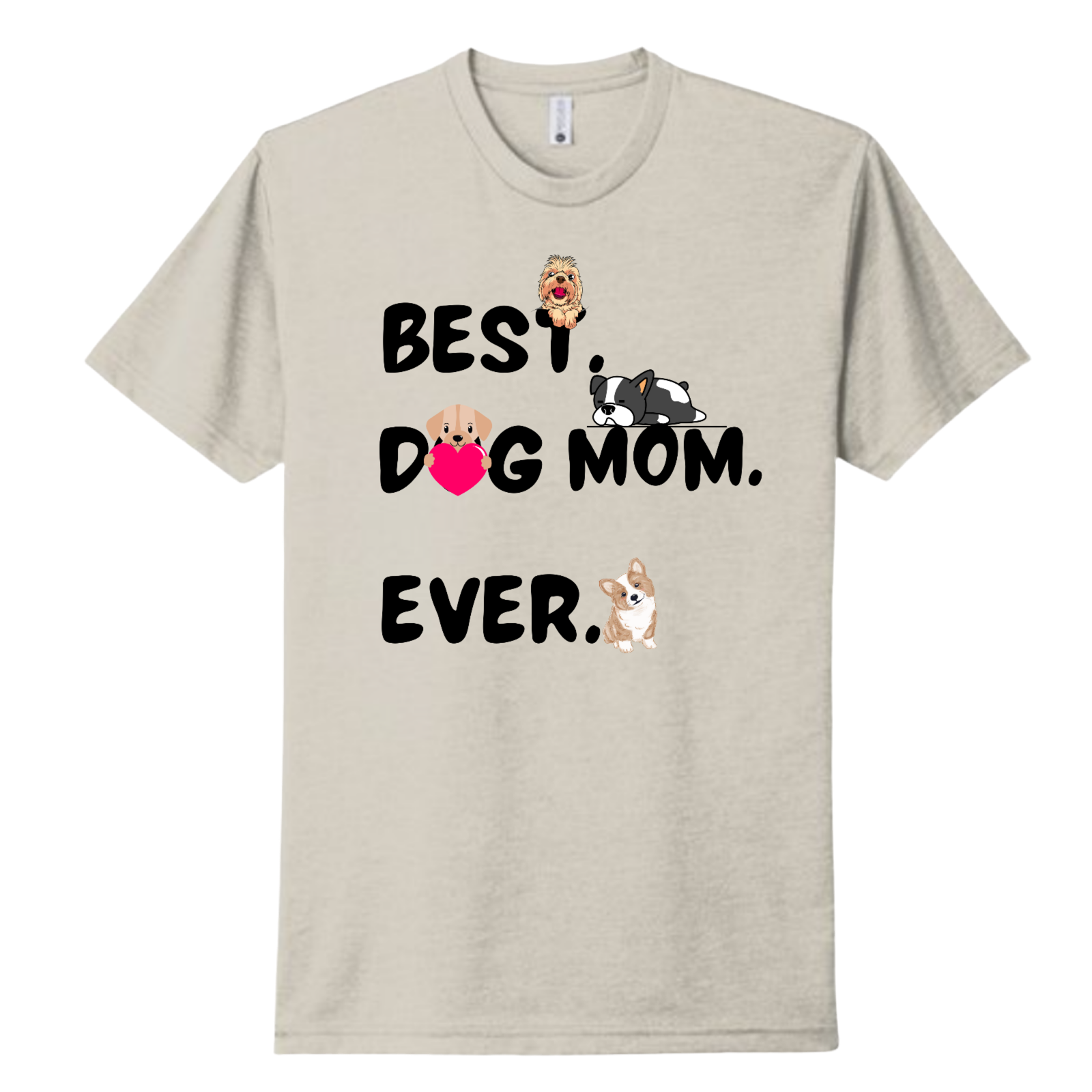 Best Dog DAD or MOM Ever Shirt Tshirt Rose's Colored Designs   