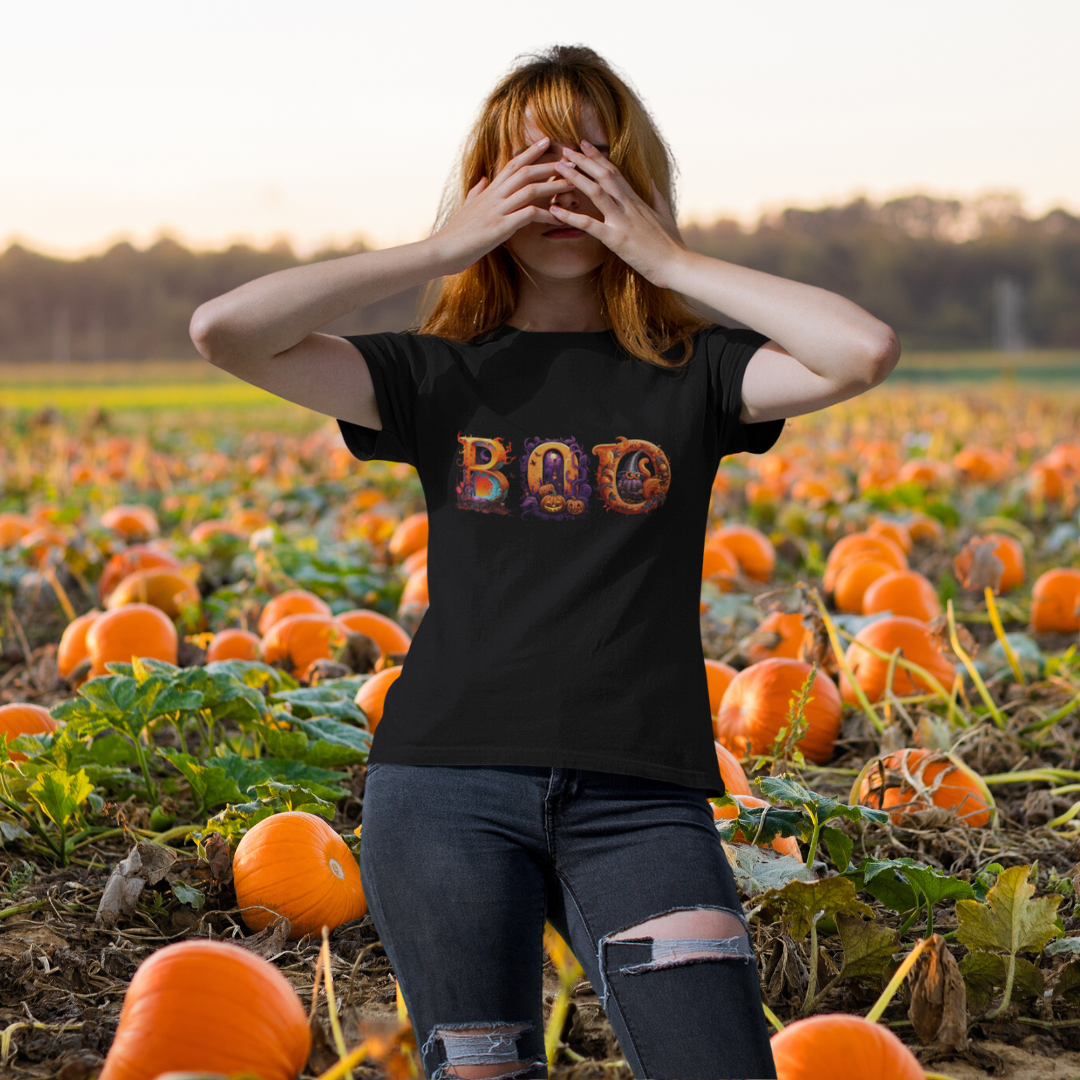 Boo Halloween T-shirt Tshirt Rose's Colored Designs