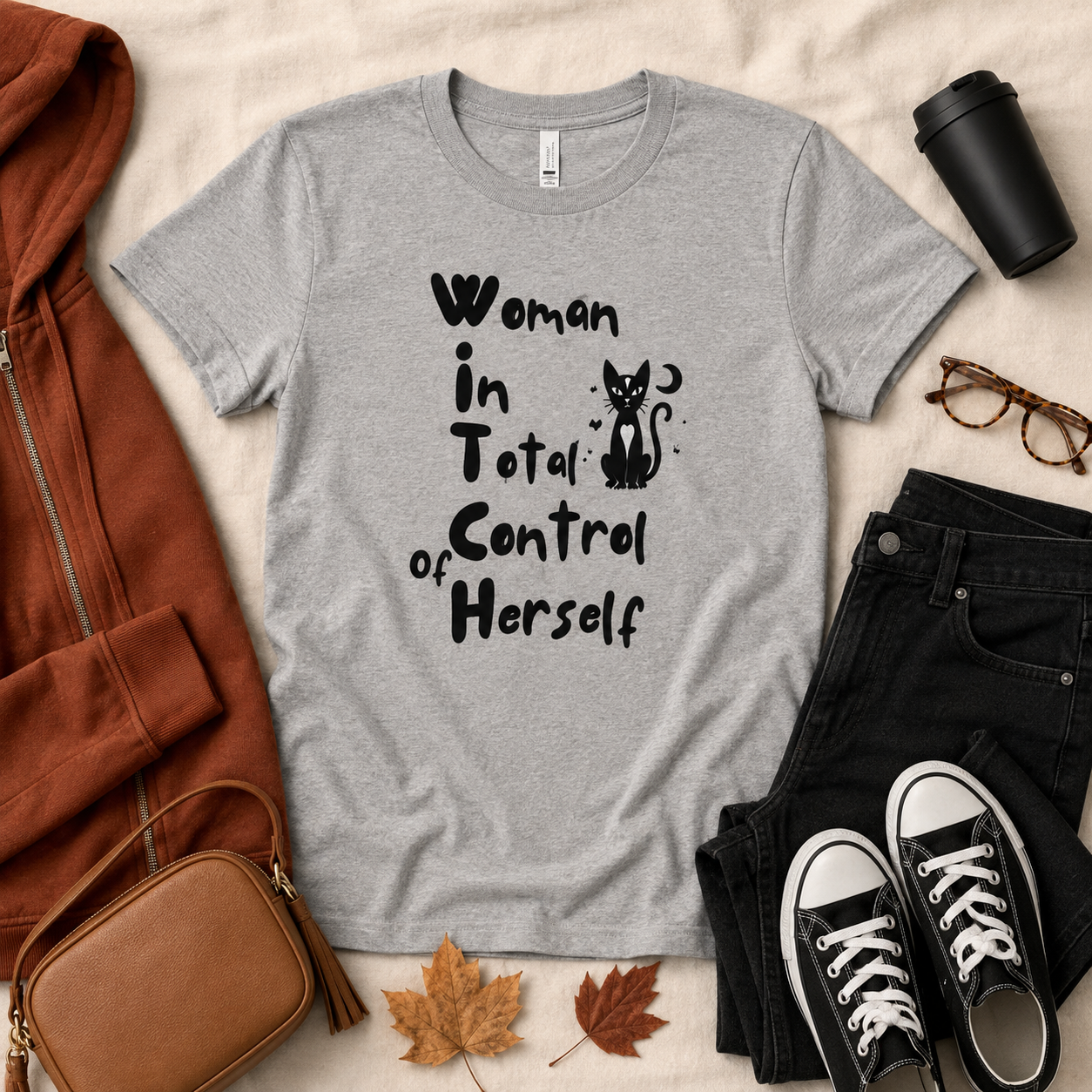 W.I.T.C.H. Woman In Total Control Graphic Tee Shirts & Tops Rose's Colored Designs