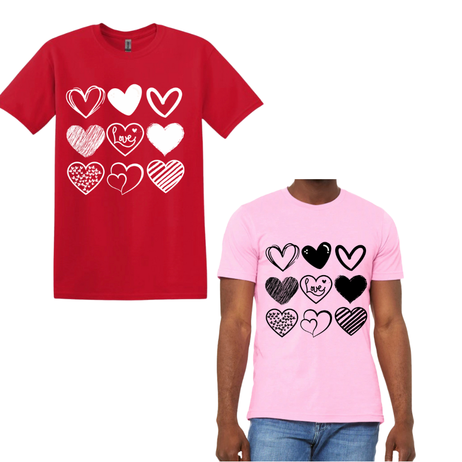 Hearts to You Shirts & Tops Rose's Colored Designs