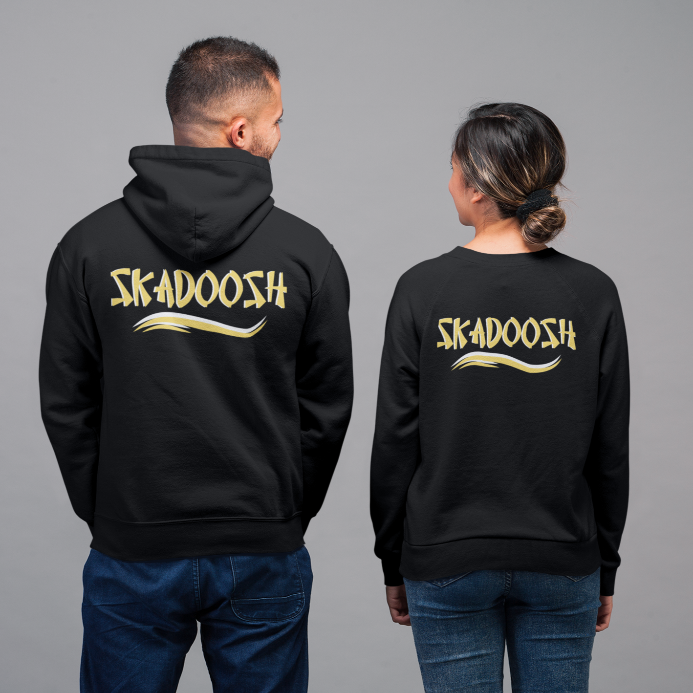 Skadoosh Hoodie or Crew Sweatshirt Rose's Colored Designs Small Crew 