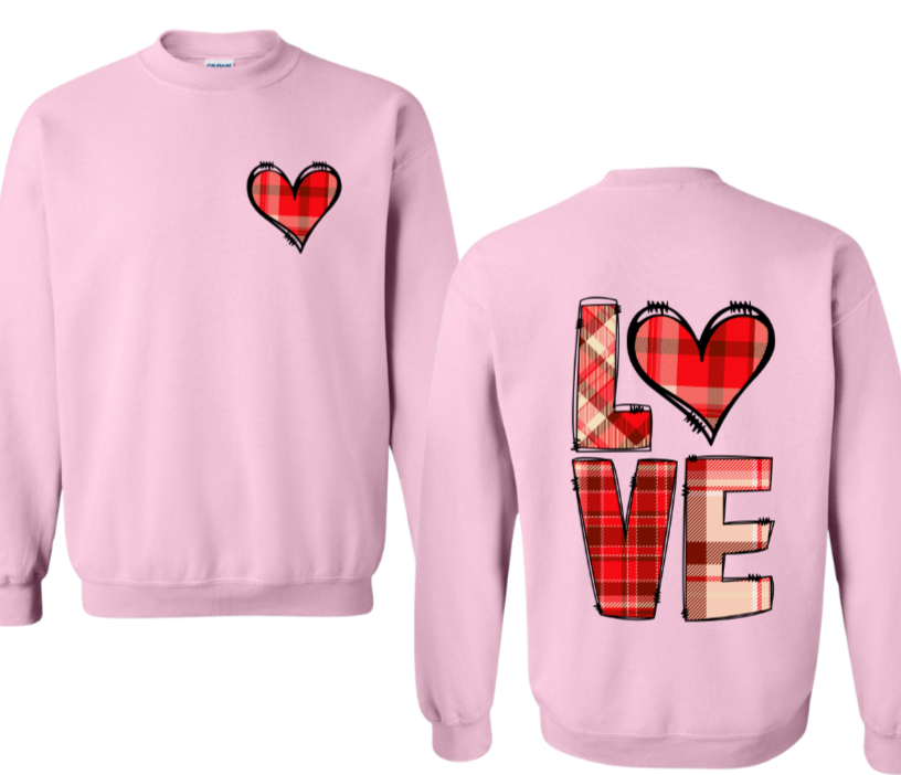 Wrap Yourself in Love Shirts & Tops Rose's Colored Designs Sweatshirt Small Pink