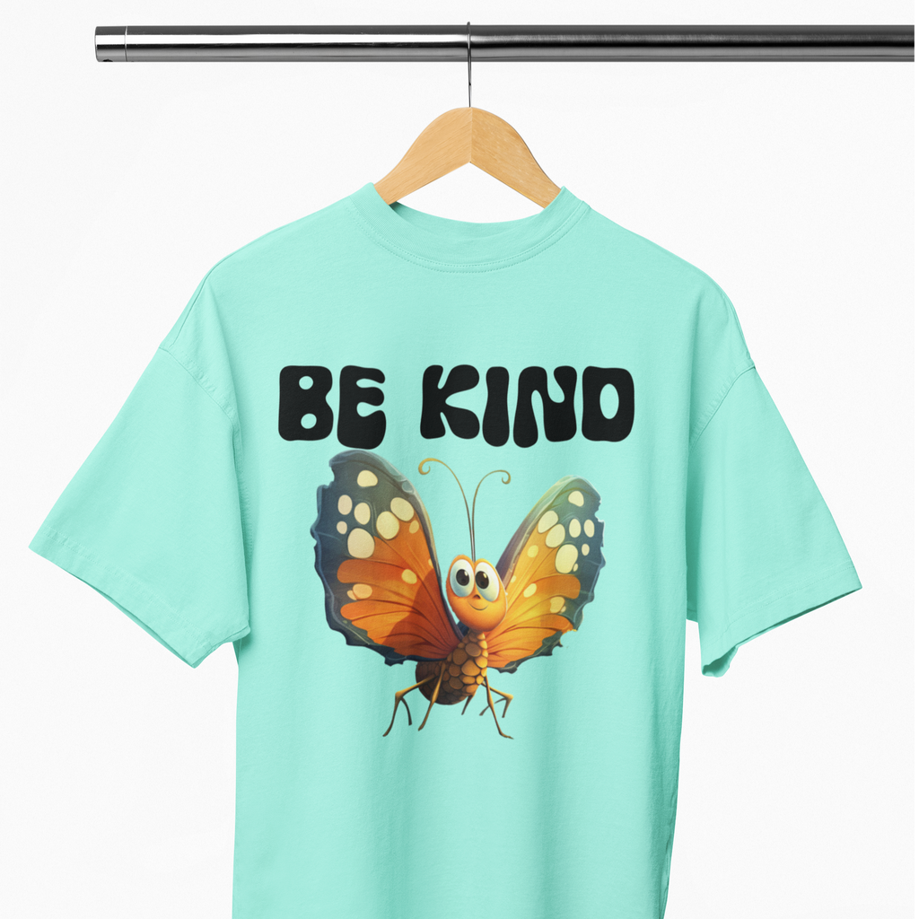 Be Kind Butterfly Tee – Soft Self-Care Graphic Shirt Tshirt Rose's Colored Designs