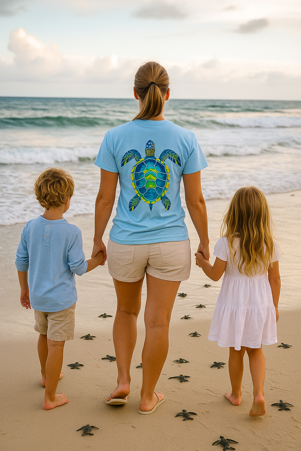🐢 Turtle Vibes Tee - Sea-Inspired Style for the Calm & Cool Shirts & Tops Rose's Colored Designs