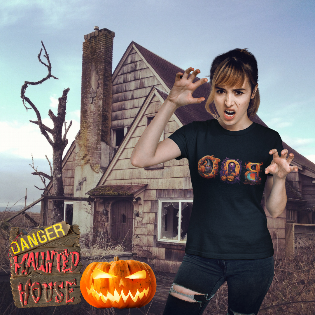 Boo Halloween T-shirt Tshirt Rose's Colored Designs