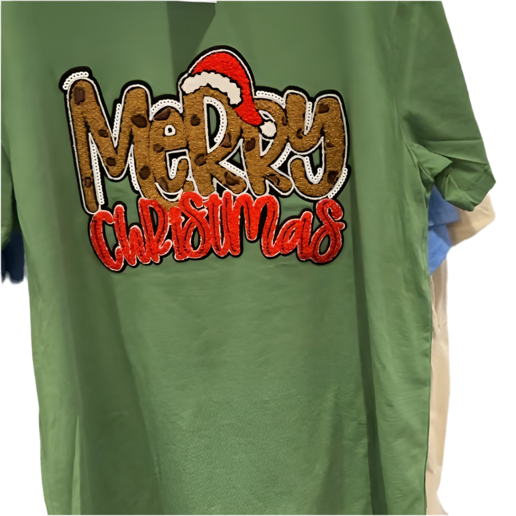 Merry Christmas Sweatshirt or Tshirt Rose's Colored Designs