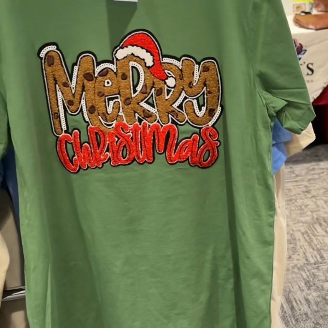 Merry Christmas Sweatshirt or Tshirt Rose's Colored Designs