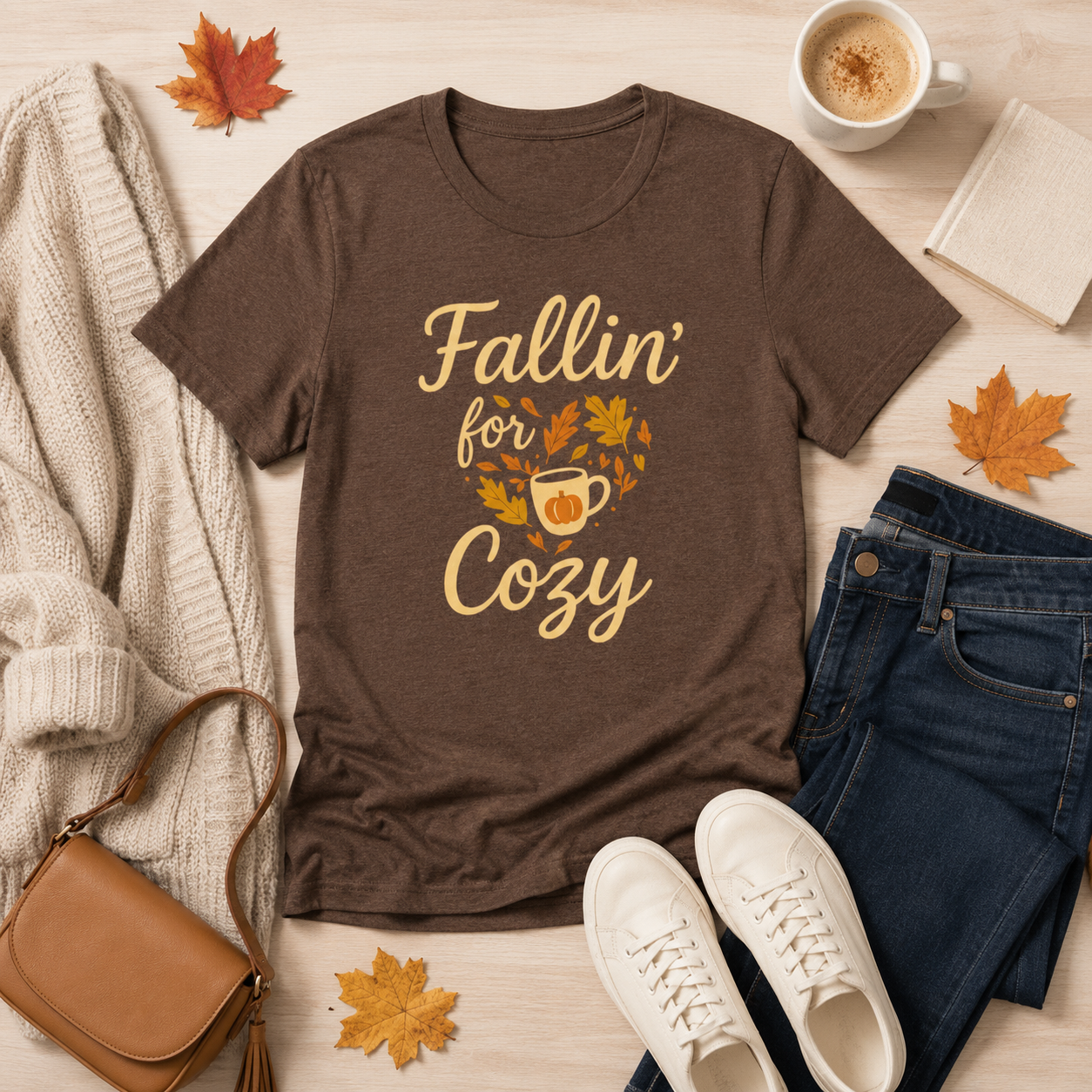 Fallin' for Cozy  Fall Graphic Tee