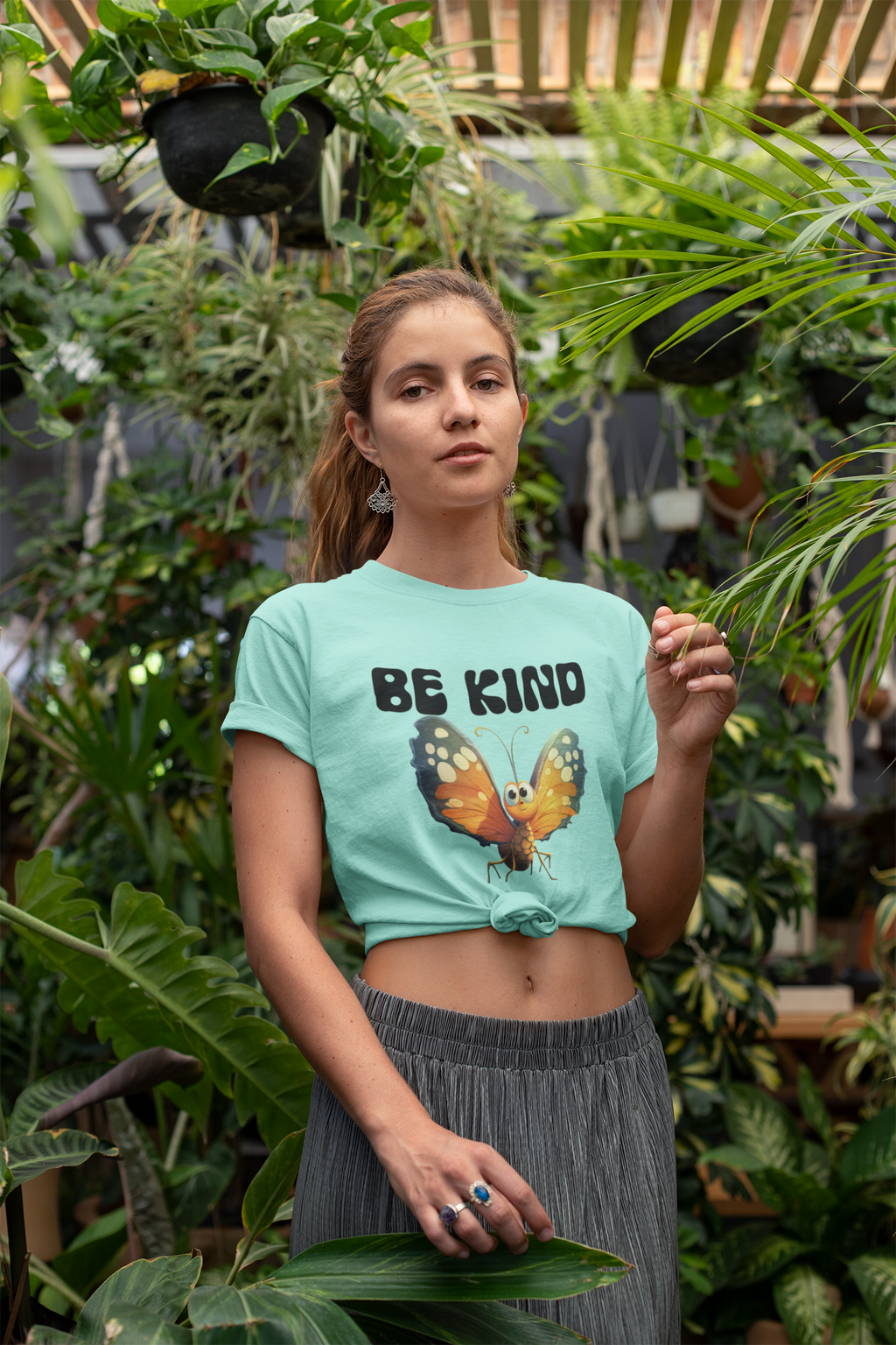 Be Kind Butterfly Tee – Soft Self-Care Graphic Shirt Tshirt Rose's Colored Designs