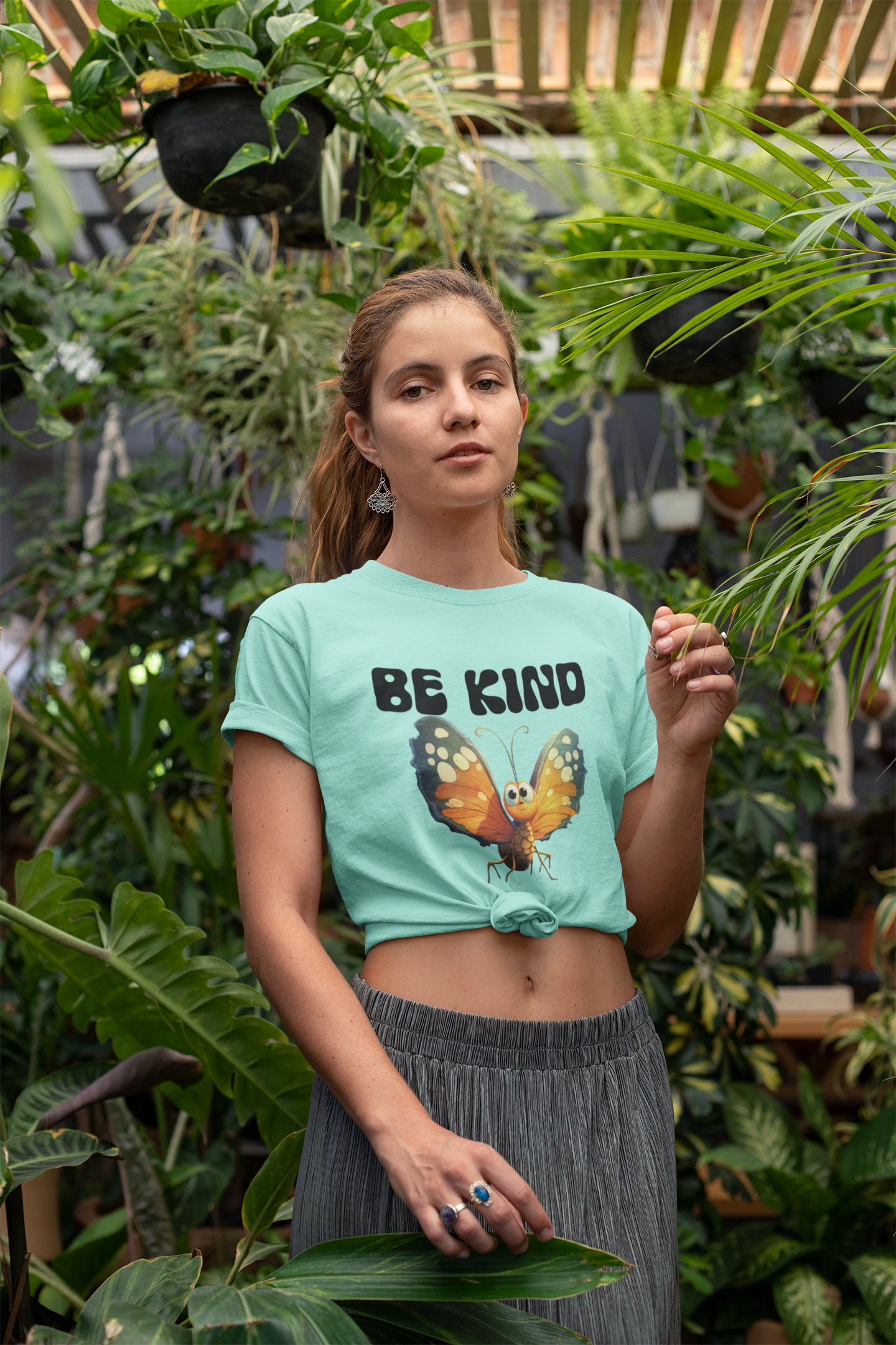 Be Kind Butterfly Tee – Soft Self-Care Graphic Shirt Tshirt Rose's Colored Designs
