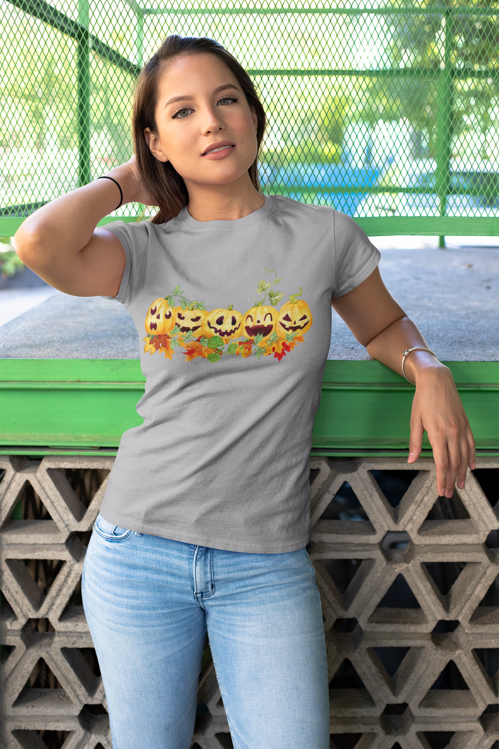Pumpkin Trio Tee – Fall Pumpkin Patch Graphic Shirt Shirts & Tops Rose's Colored Designs