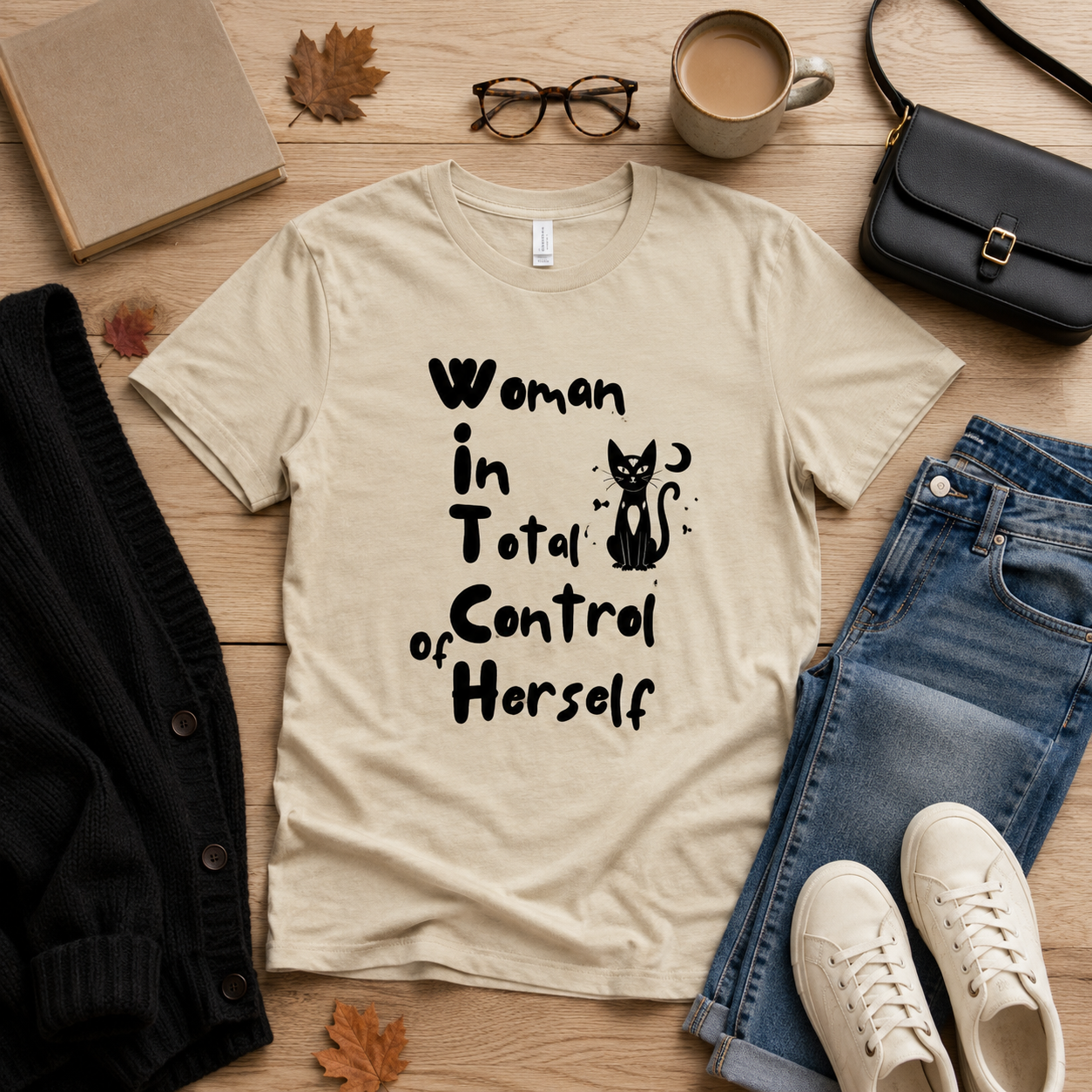 W.I.T.C.H. Woman In Total Control Graphic Tee Shirts & Tops Rose's Colored Designs
