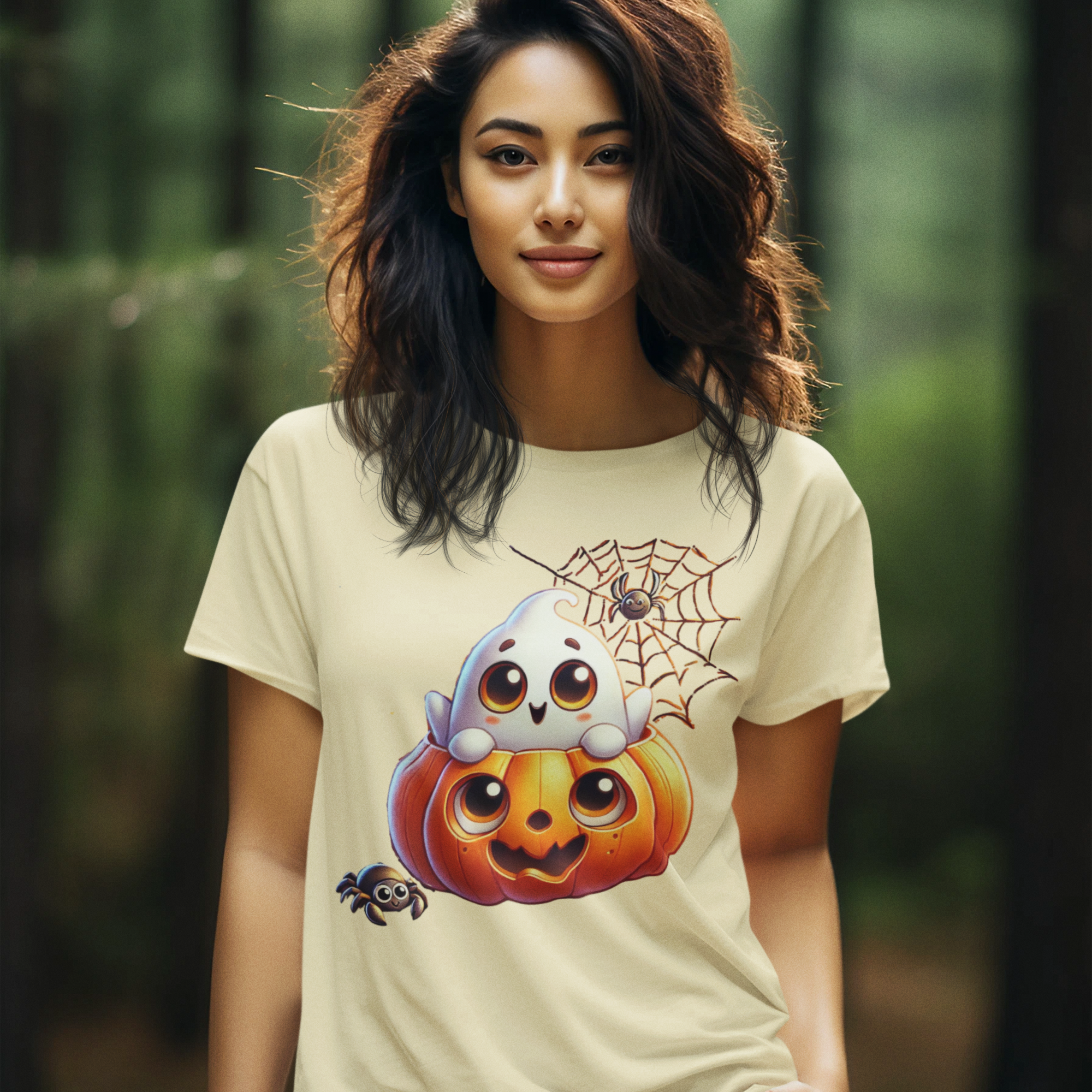 Pumpkin Ghost Tee (Copy) Shirts & Tops Rose's Colored Designs
