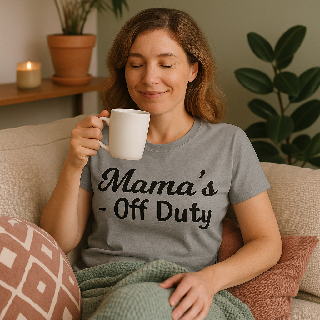 Mama’s Off Duty Tee – Coffee In, Chaos Out Rose's Colored Designs