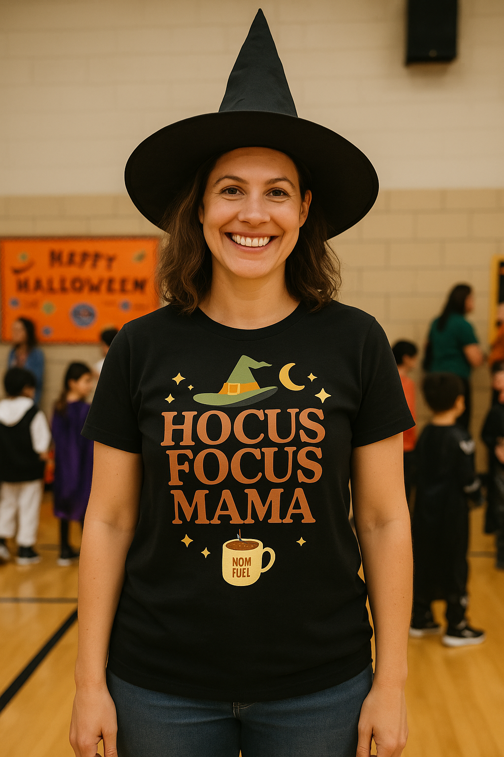 MOMSTER Tee - Halloween Chaos, Mama Style Tshirt Rose's Colored Designs