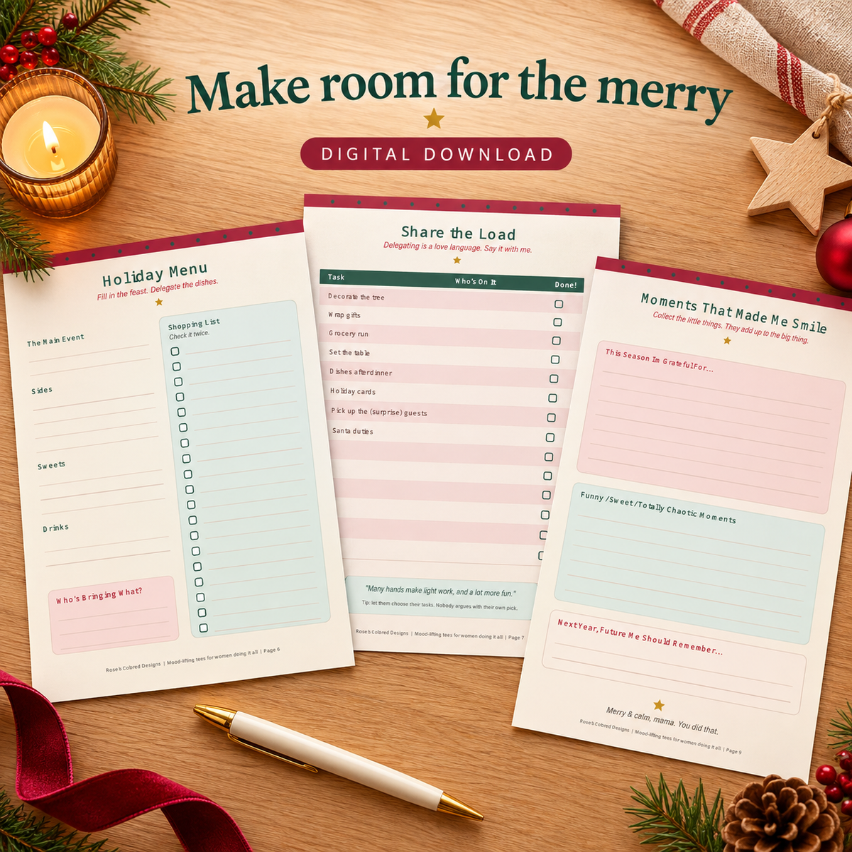 Merry & Calm Holiday Planner