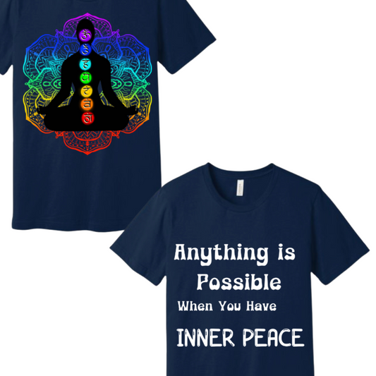 Anything Possible When You Have INNER PEACE T-Shirt Sweatshirt Rose's Colored Designs   