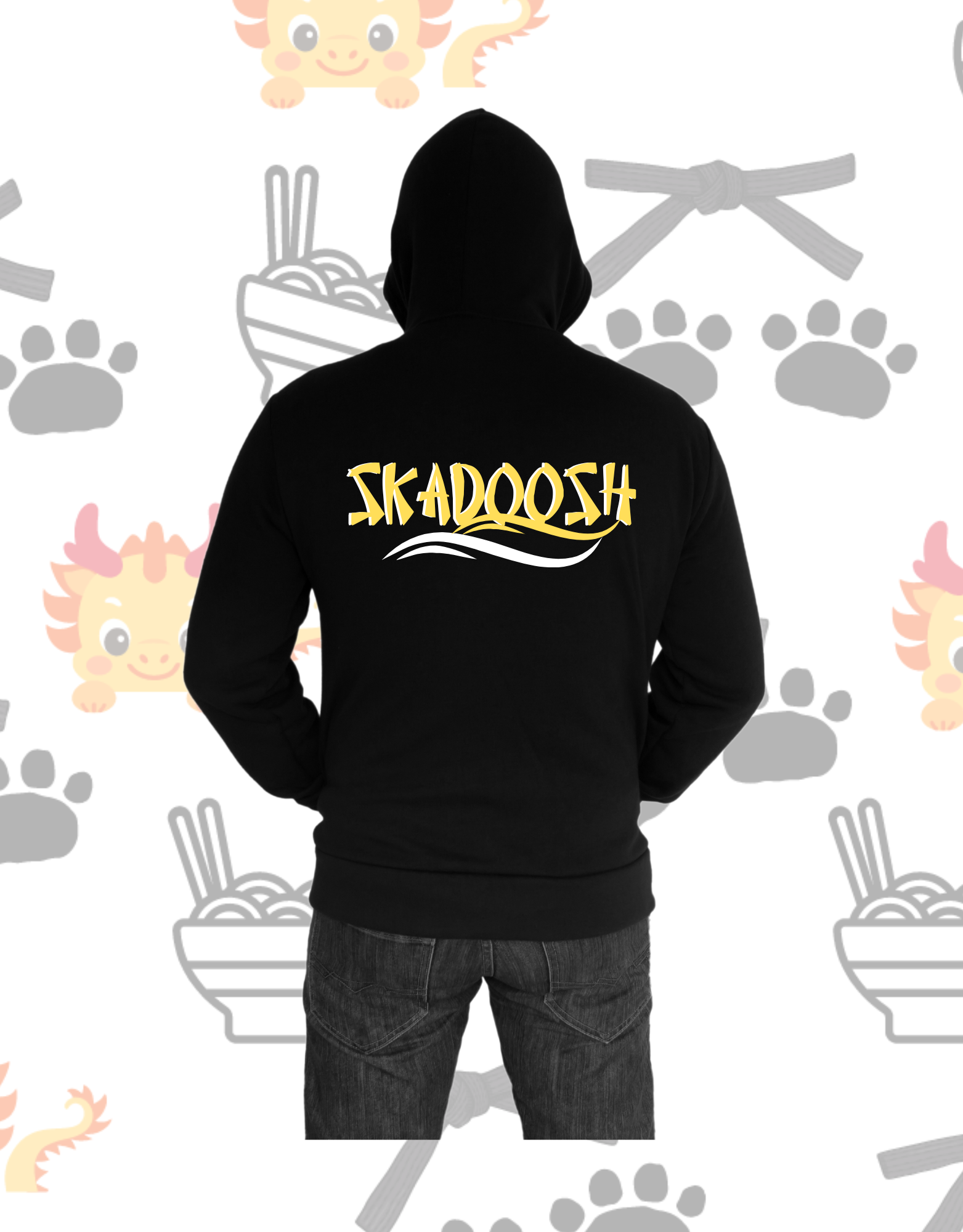 Skadoosh Hoodie or Crew Sweatshirt Rose's Colored Designs   