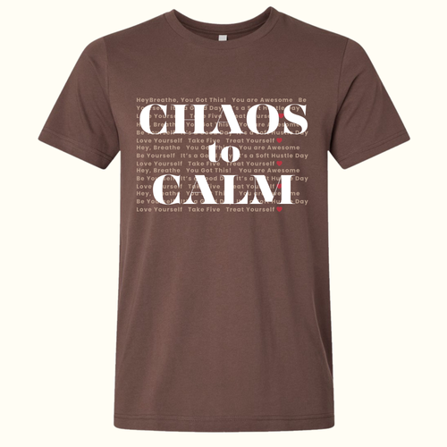 Chaos to Calm Tee - Just Breathe Shirts & Tops Rose's Colored Designs Small