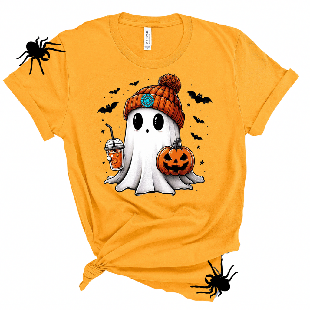 Coffee + Ghost Tee Shirts & Tops Rose's Colored Designs Small