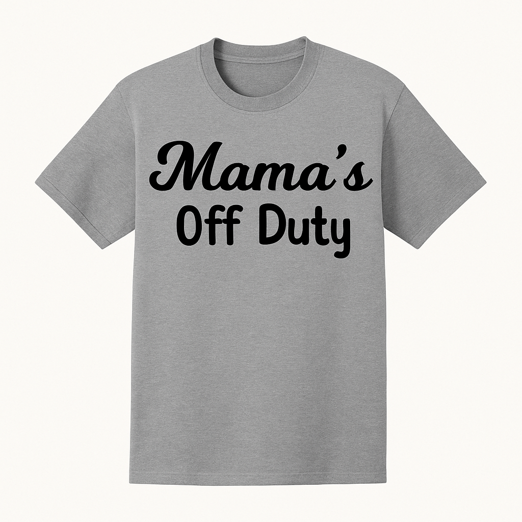 Mama’s Off Duty Tee – Coffee In, Chaos Out Rose's Colored Designs Small