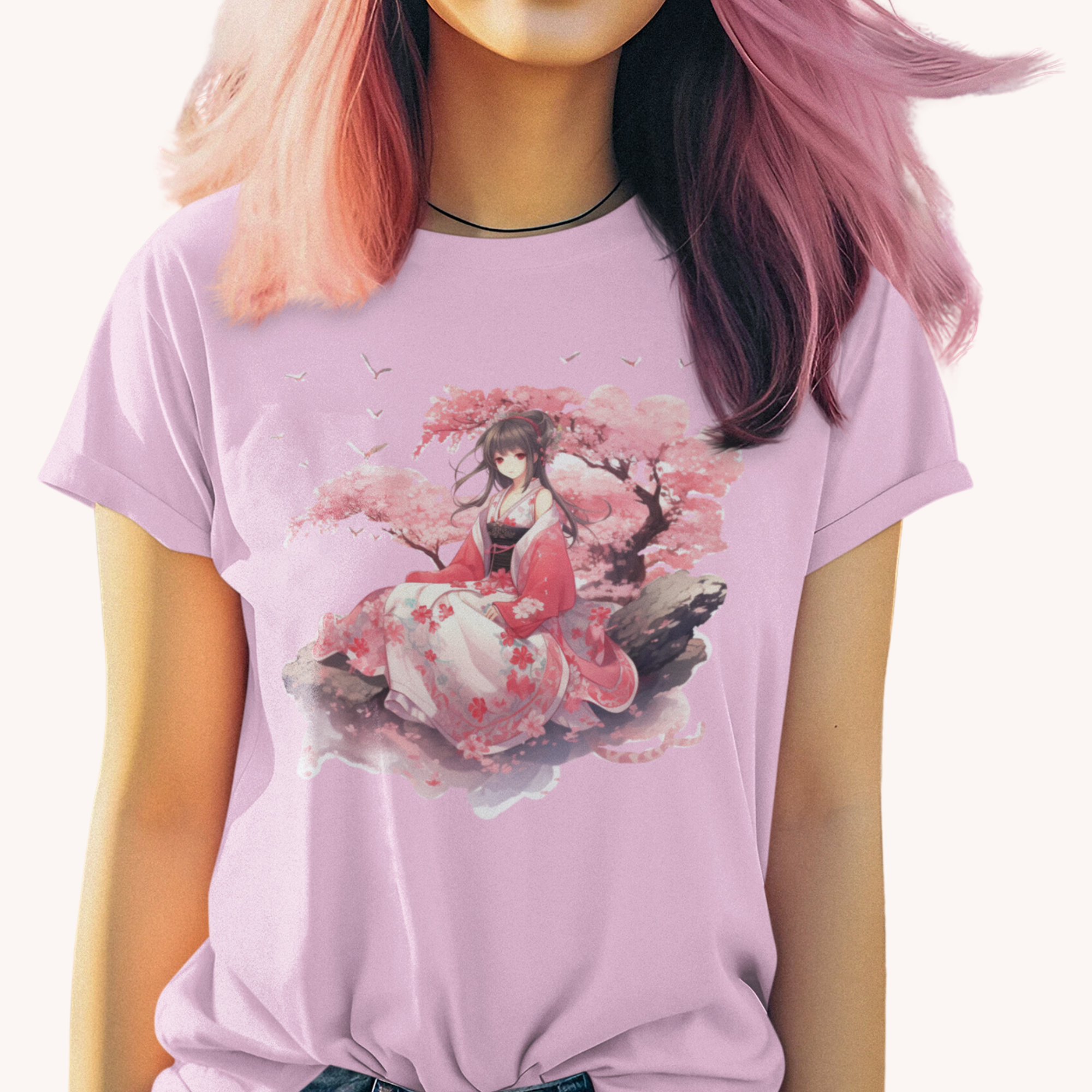 Cherry Blossom Tee Shirts & Tops Rose's Colored Designs   