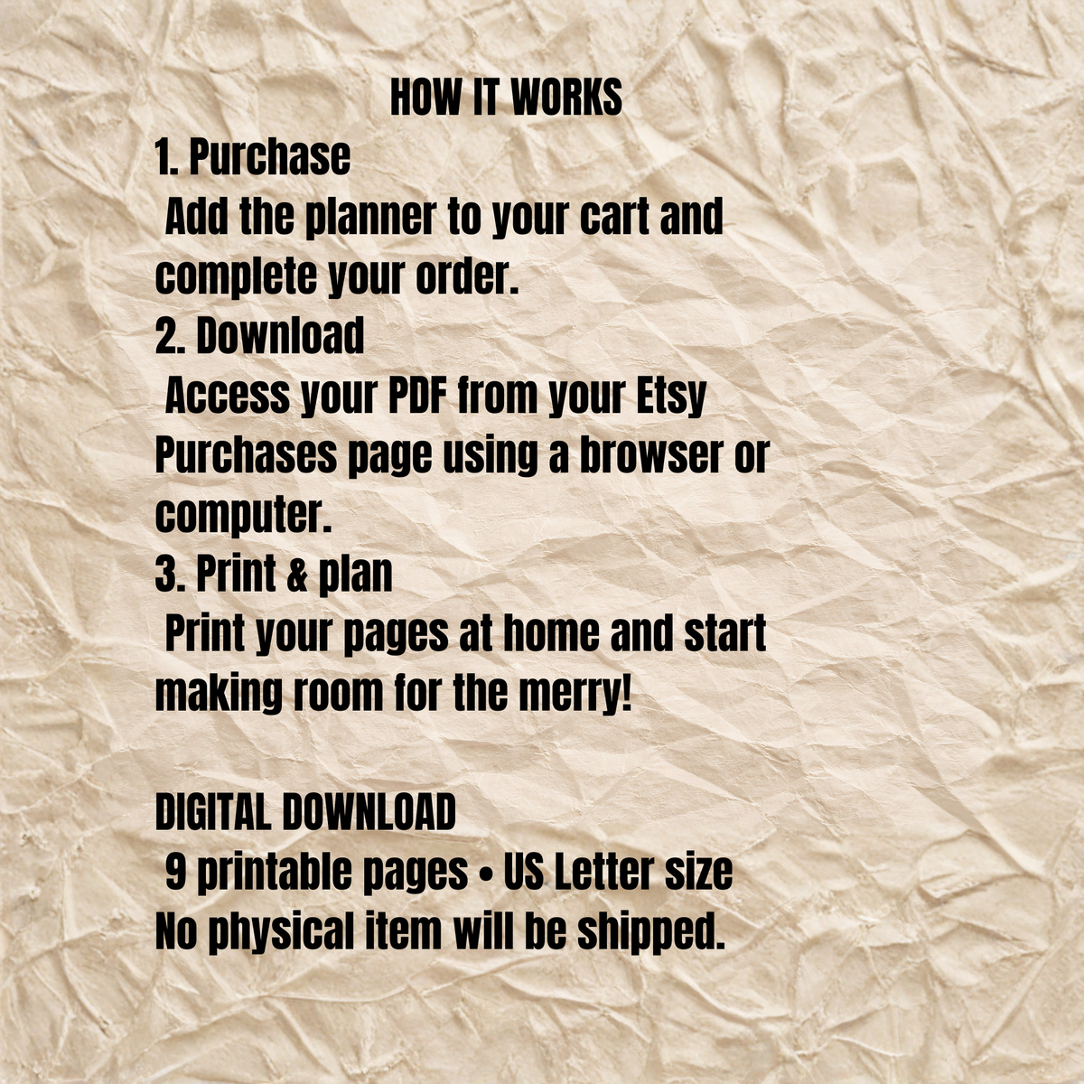 Merry & Calm Holiday Planner