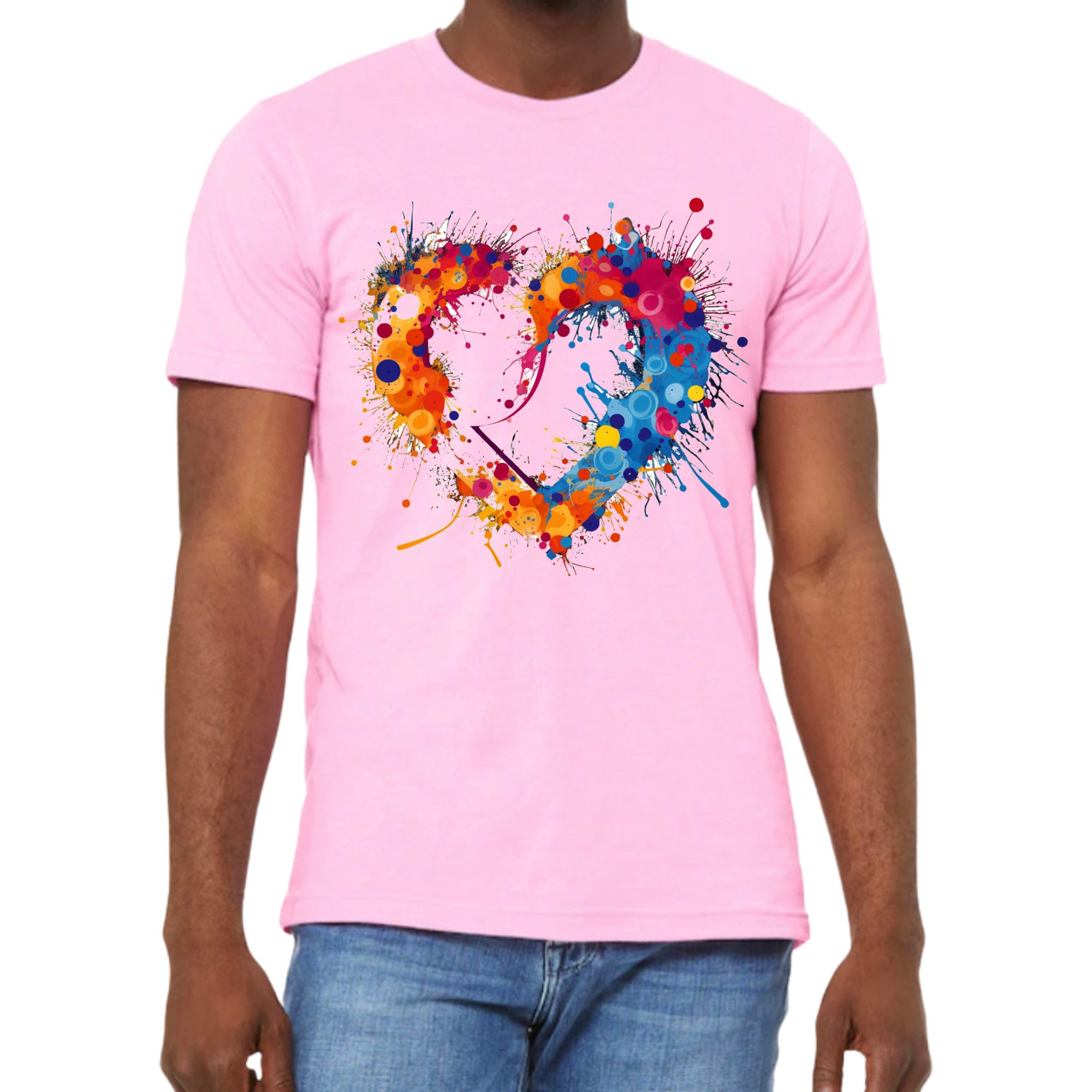 Heart of Many Colors shirt Sweatshirt Rose's Colored Designs Small Tshirt 