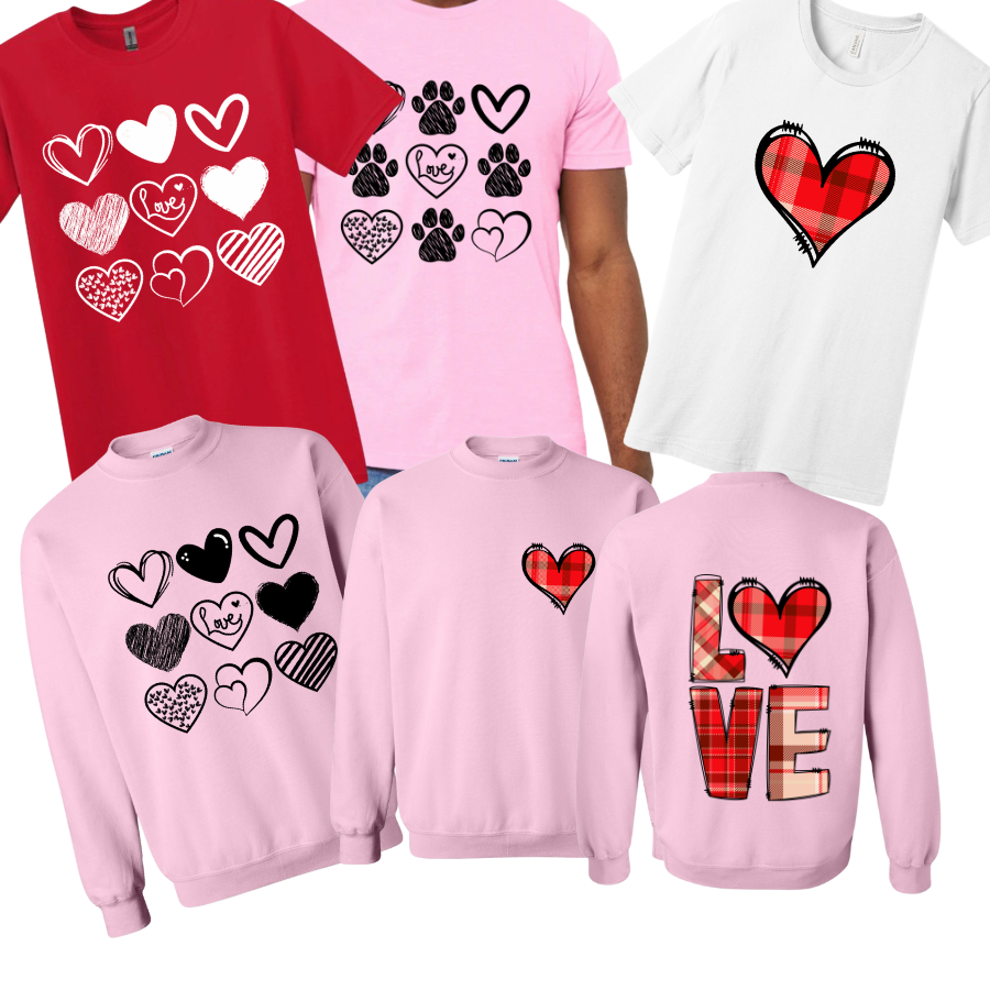 Hearts to You Shirts & Tops Rose's Colored Designs