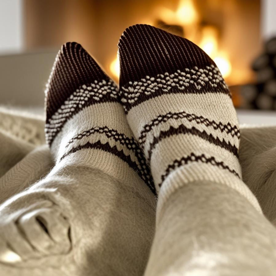 Cabin Socks – The Finishing Touch for Any Cozy Gift [Even for Yourself] Socks Rose's Colored Designs