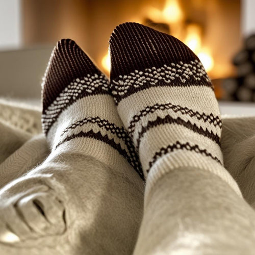 Cabin Socks – The Finishing Touch for Any Cozy Gift [Even for Yourself] Socks Rose's Colored Designs