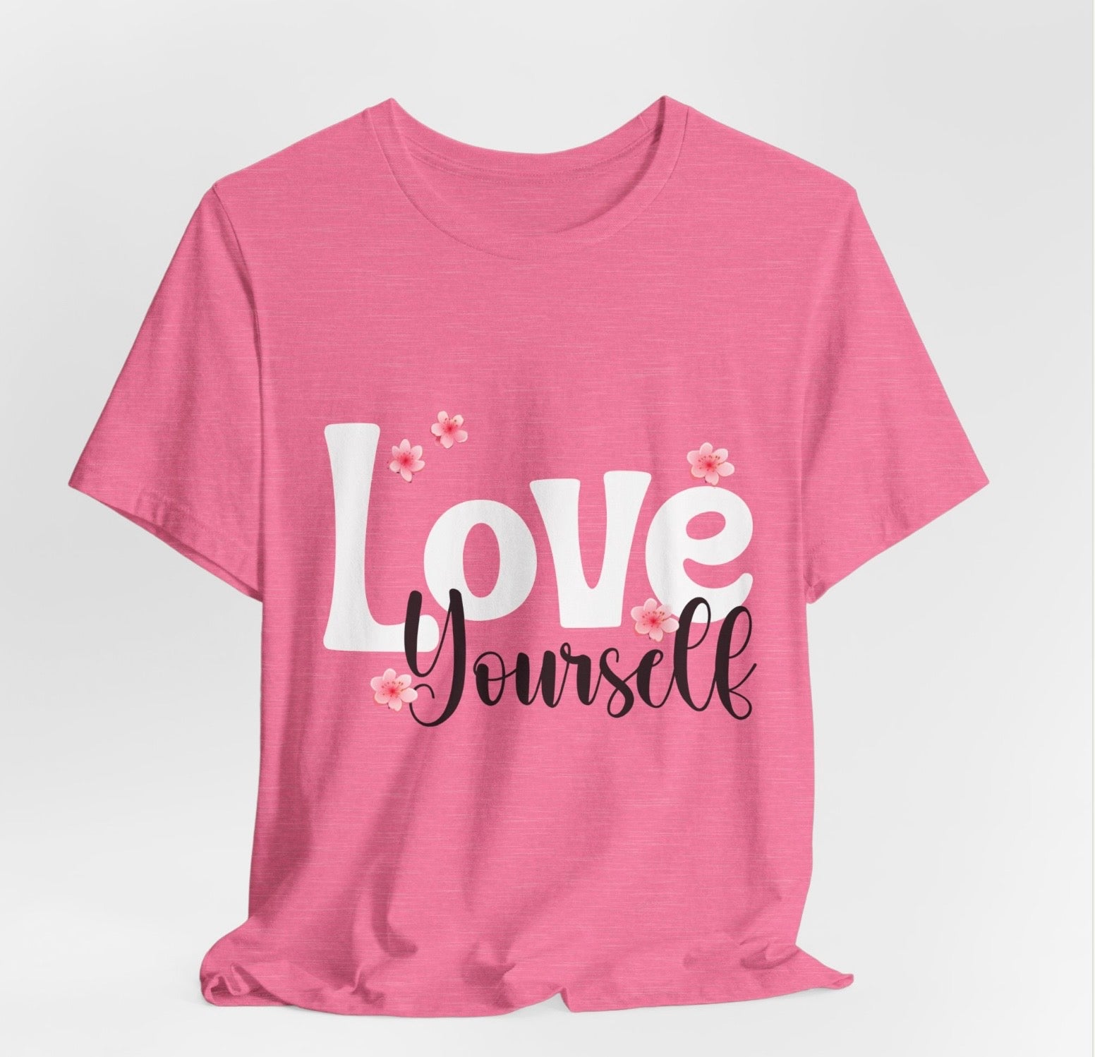 Love Yourself 🌸 Shirts & Tops Rose's Colored Designs Small Pink