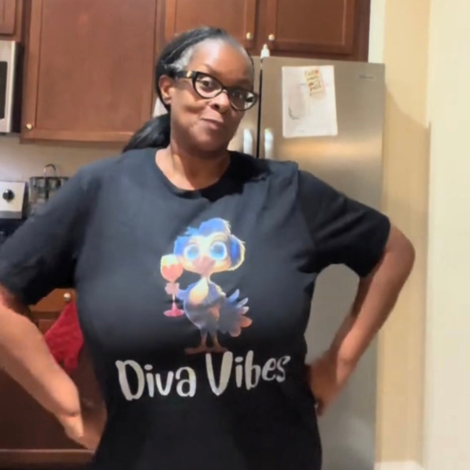 Diva Vibes tshirt Tshirt Rose's Colored Designs   