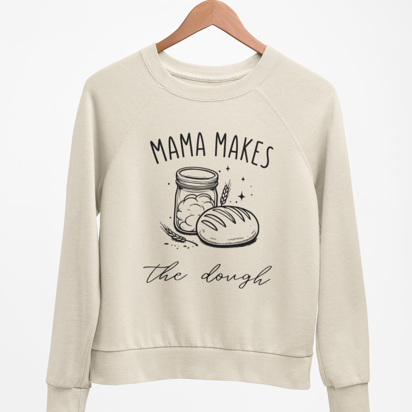 Mama Makes the Dough Sweatshirt Tshirt Rose's Colored Designs Small  