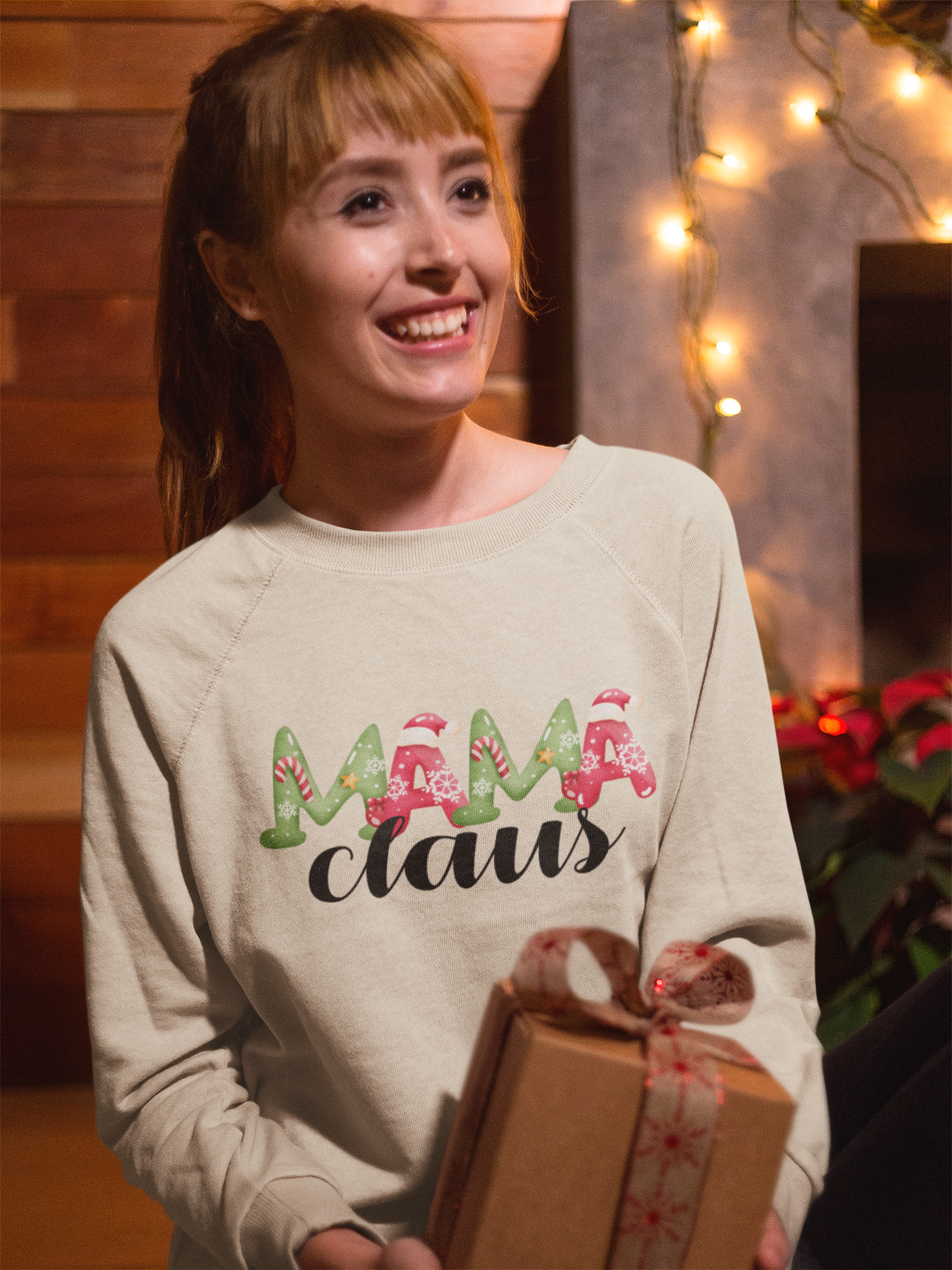 Mama Claus Sweatshirt or T-shirt  Rose's Colored Designs    