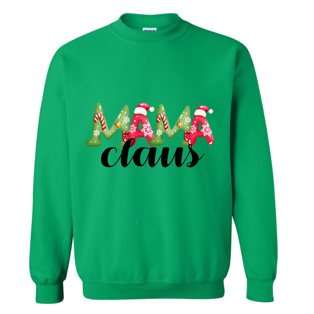 Mama Claus Sweatshirt or T-shirt  Rose's Colored Designs  Beige Small Sweatshirt