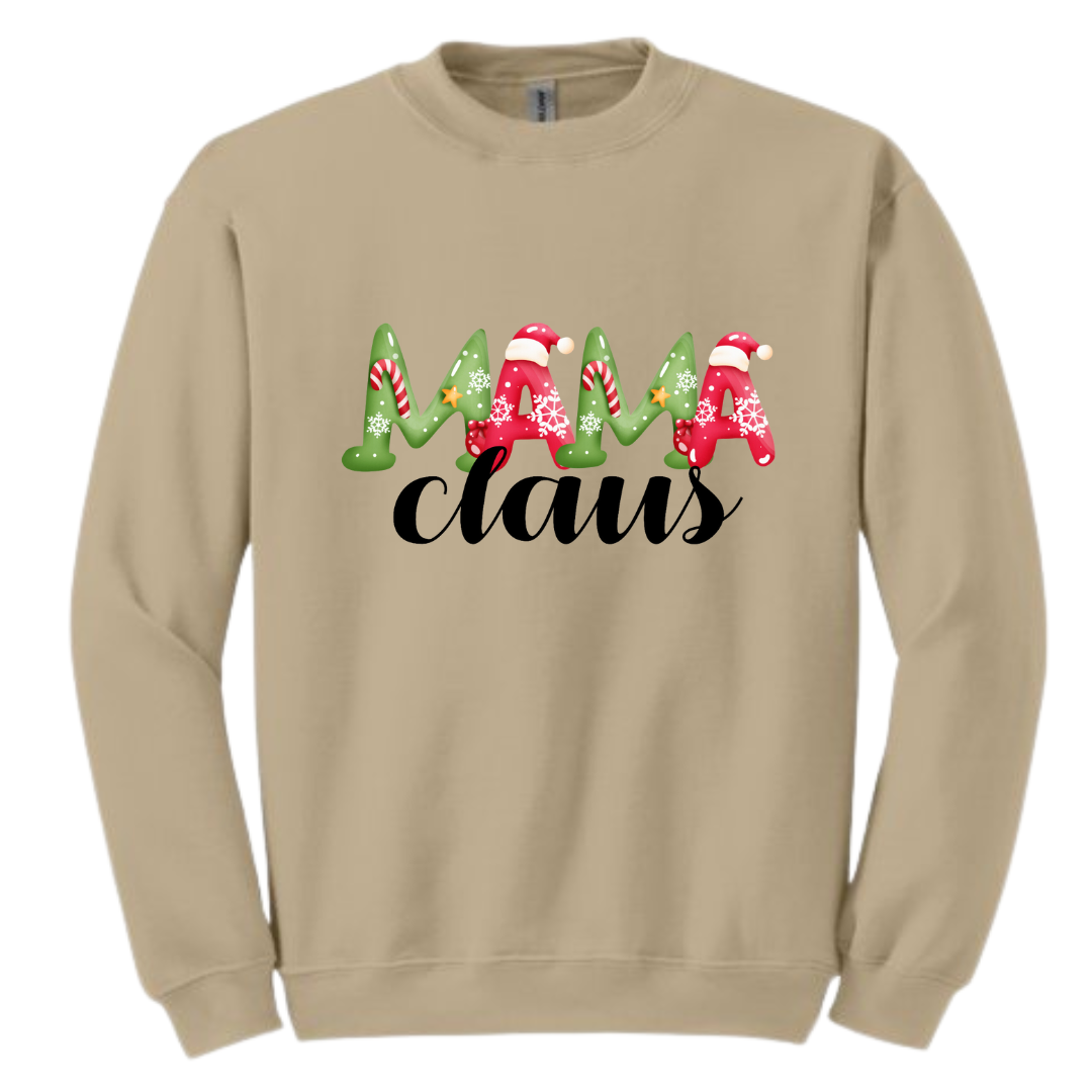 Mama Claus Sweatshirt or T-shirt  Rose's Colored Designs    