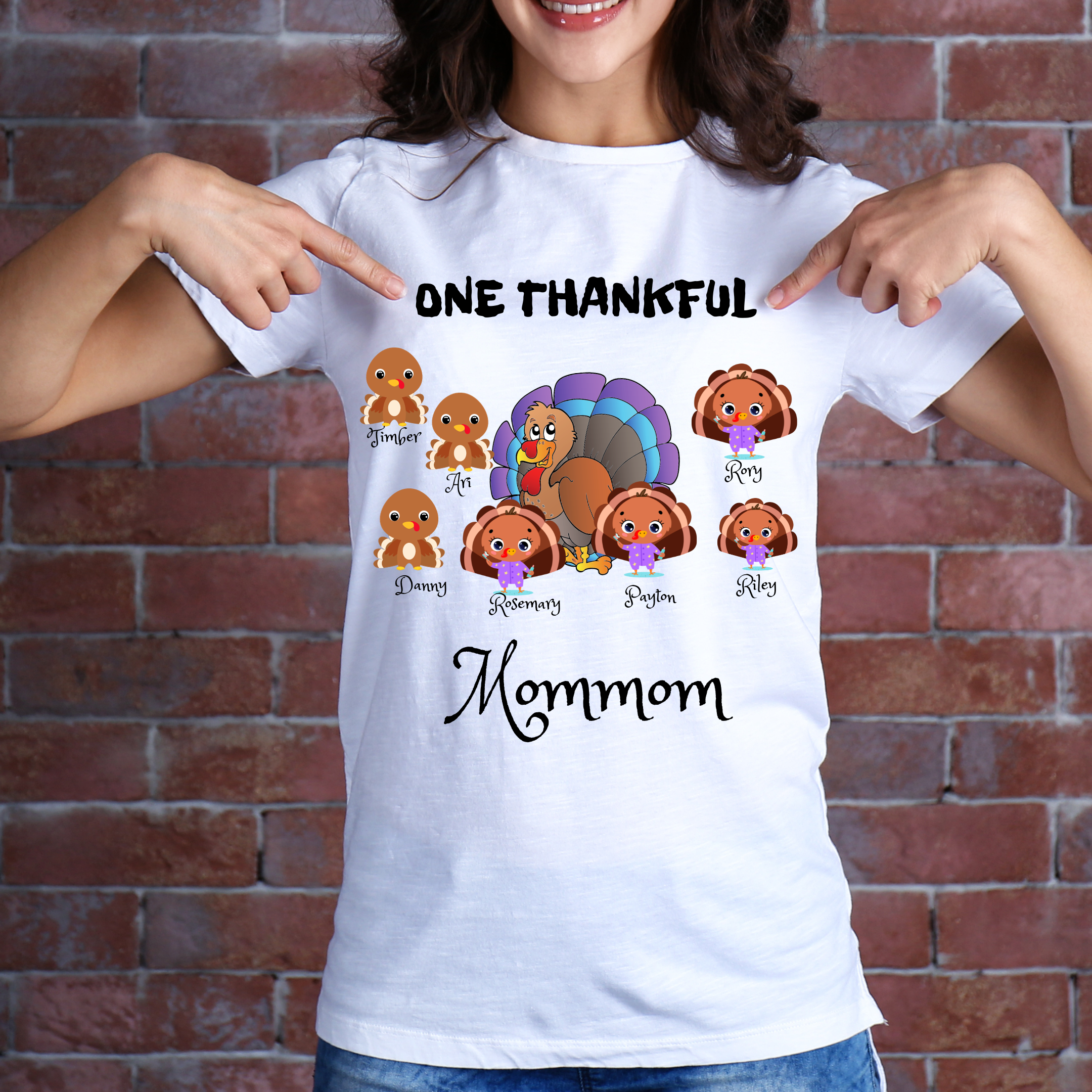 One Thankful …. Mama/Dad/Grandma/Nana or Auntie  Rose's Colored Designs   