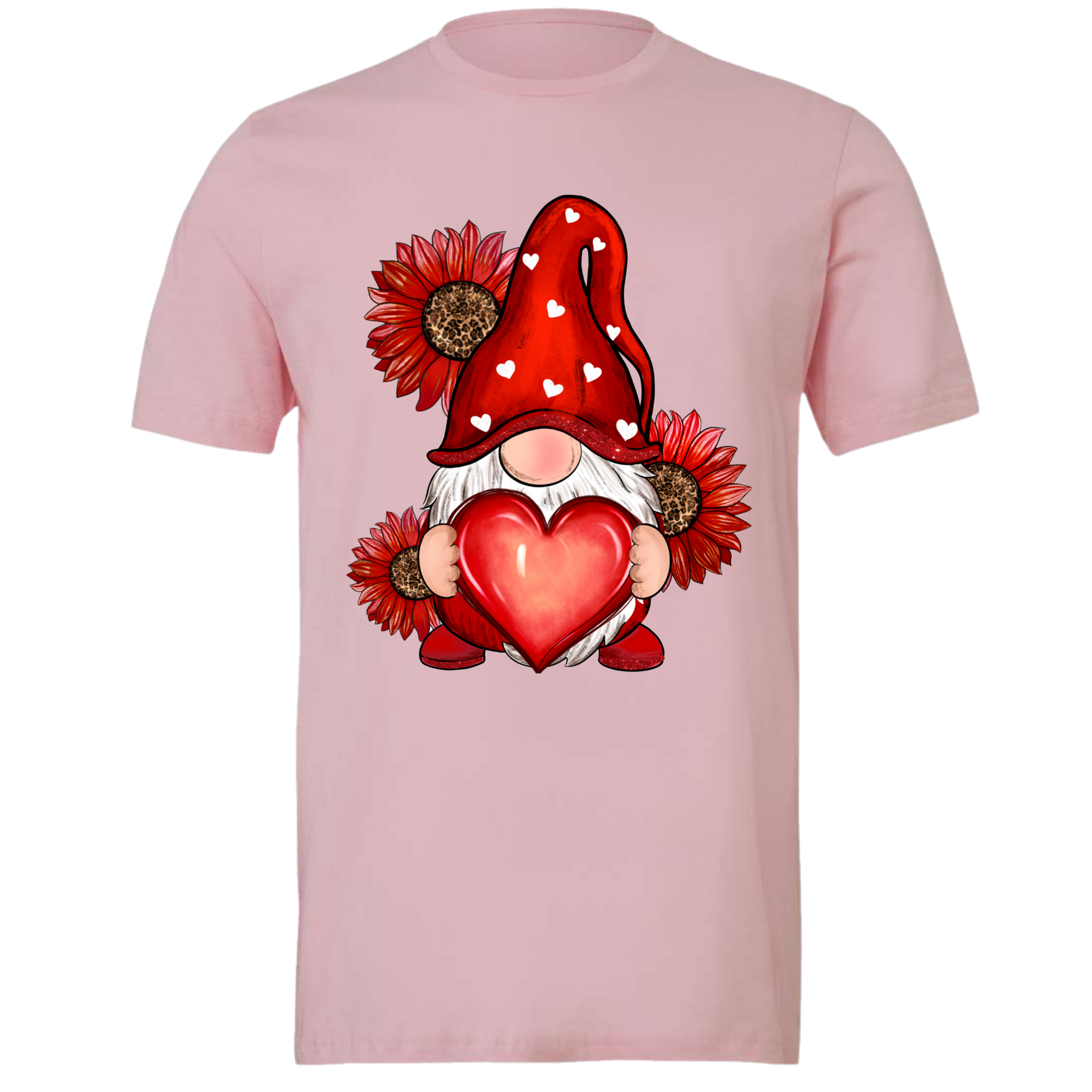 Gnome With Love Tshirt Sweatshirt Rose's Colored Designs