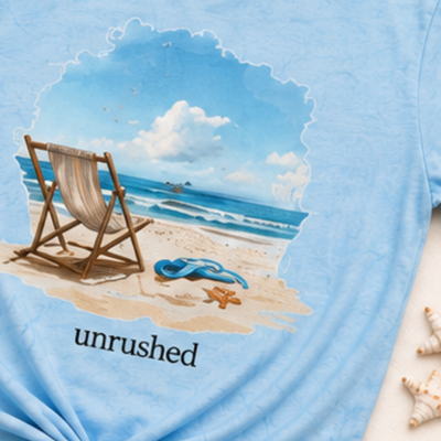 Unrushed Tie-Dye Graphic Tee Graphic Tee Roses Colored Designs S