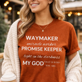 Waymaker Promise Keeper Tee | Christian Worship Lyric Graphic T-Shirt Tshirt Rose's Colored Designs