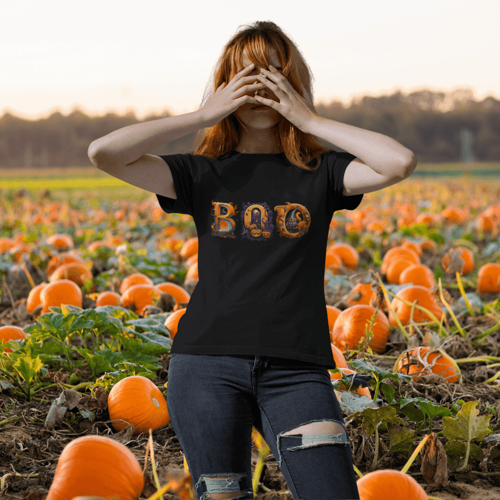 Boo Halloween T-shirt Tshirt Rose's Colored Designs