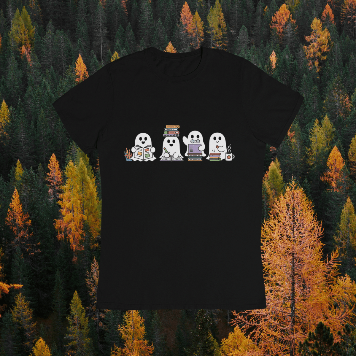 Boo-k Lover Tee Tshirt Rose's Colored Designs