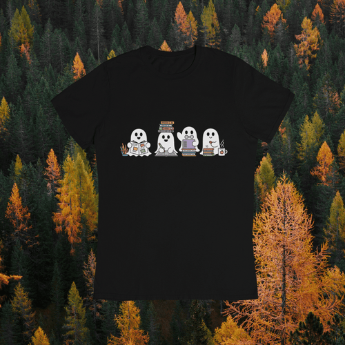 Boo-k Lover Tee Tshirt Rose's Colored Designs