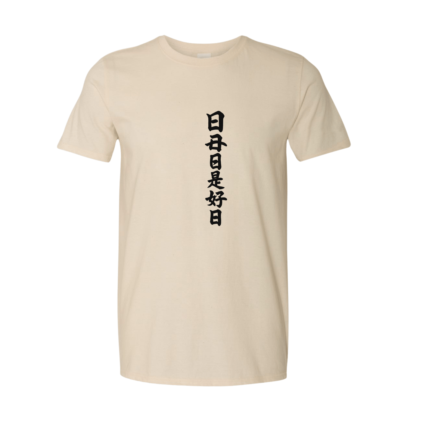 Every Day is a Good Day Tee – Japanese Calligraphy Inspired | Mindful Affirmation T-Shirt - Rose's Colored Designs