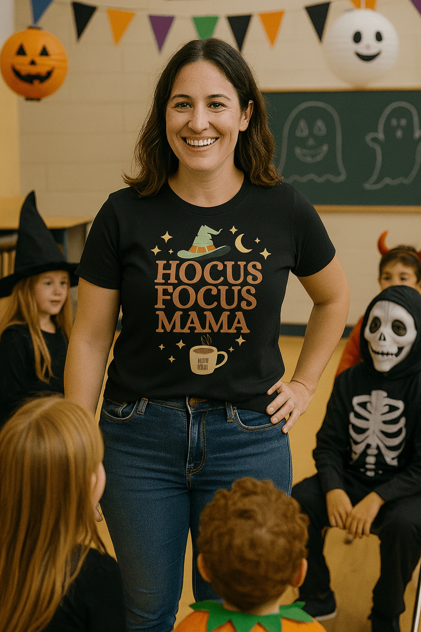 Hocus Focus Mama Tee Shirts & Tops Roses Colored Designs