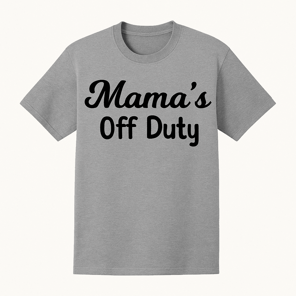 Mama’s Off Duty Tee – Coffee In, Chaos Out Rose's Colored Designs Small
