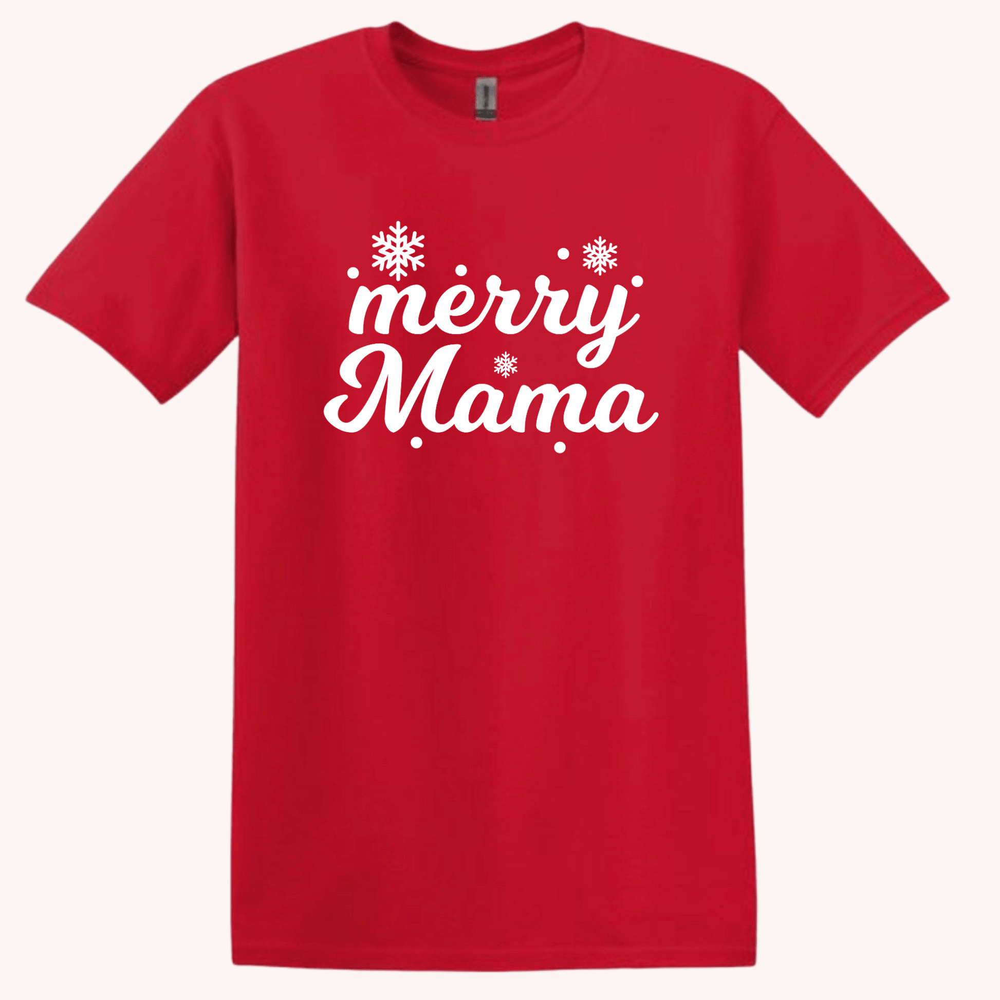 Merry Mama Tee - Fun, Festive Mama - Rose's Colored Designs